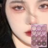 Paleta de Sombras Coreana – 12 Tonos Neutros Rosa y Marrón, Mate & Brillante