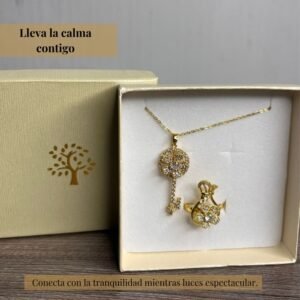 PACK COLLAR GIRATORIO LLAVE Y ANILLO 29